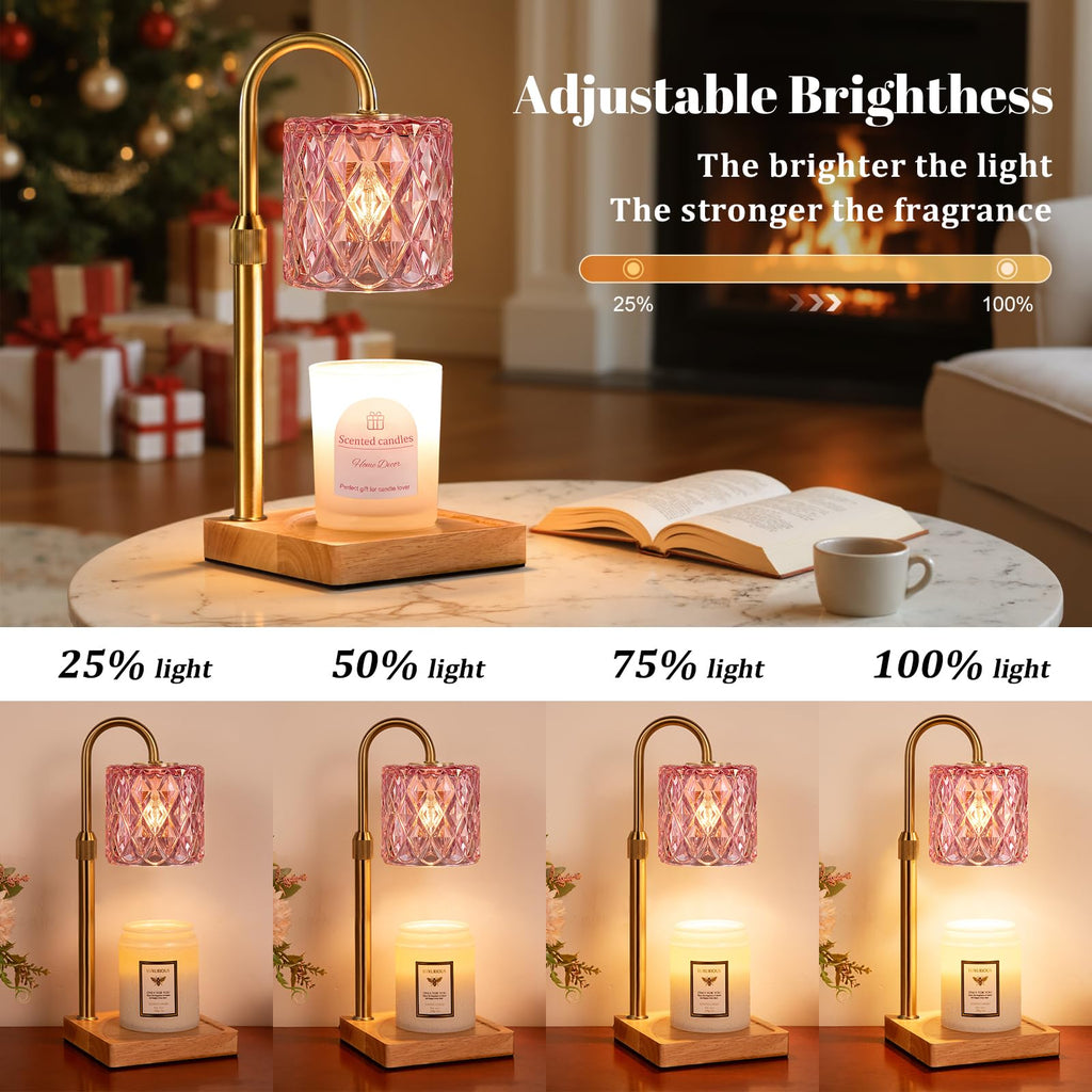 Candle Warmer Lamp with Timer,Wax Melt Warmer Birthday Gifts for Women