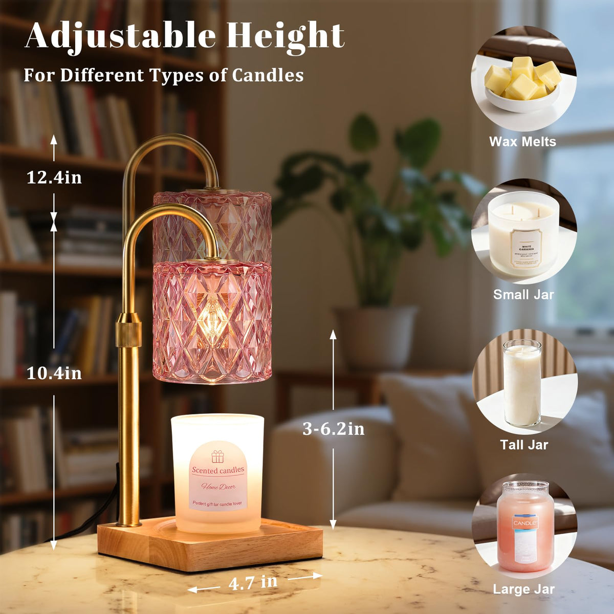 Candle Warmer Lamp with Timer,Wax Melt Warmer Birthday Gifts for Women