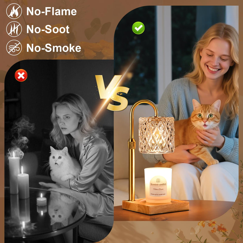 Candle Warmer Lamp with Timer,Wax Melt Warmer Birthday Gifts for Women