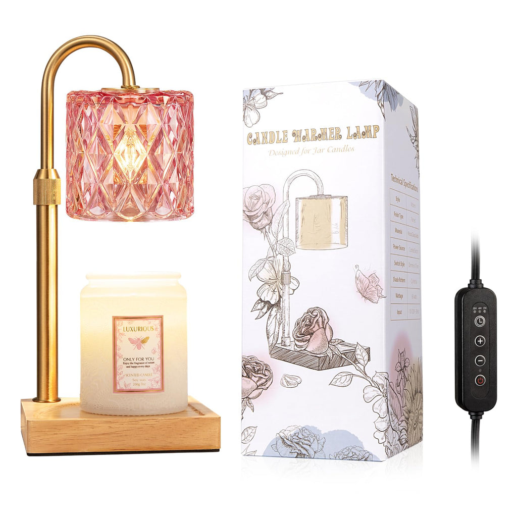 Candle Warmer Lamp with Timer,Wax Melt Warmer Birthday Gifts for Women