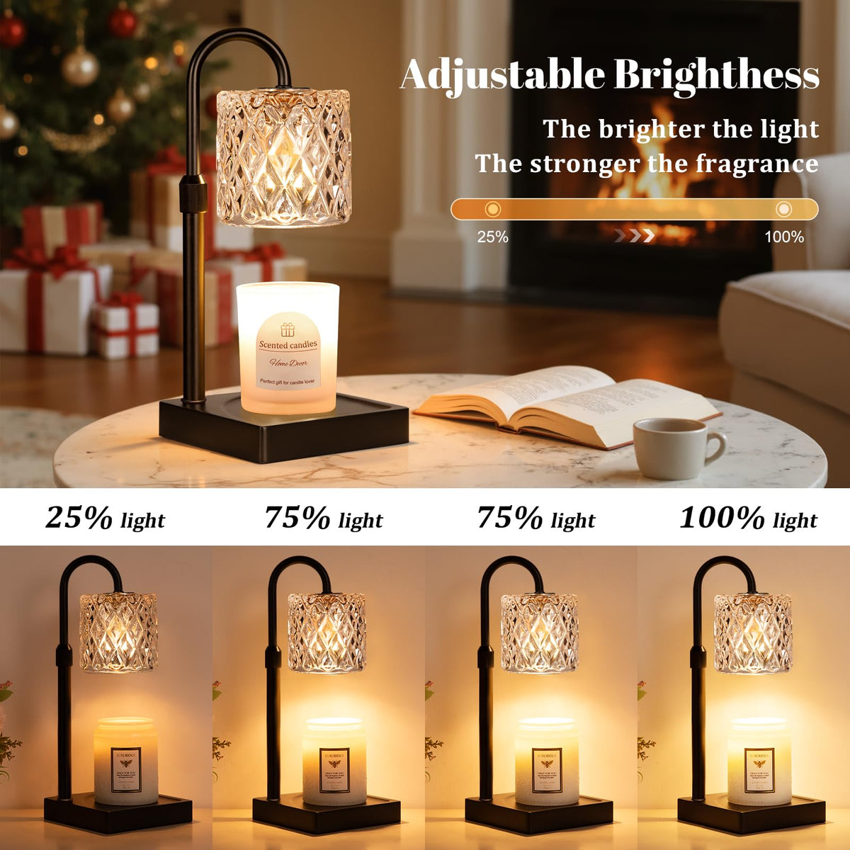 Candle Warmer Lamp with Timer,Wax Melt Warmer Birthday Gifts for Women
