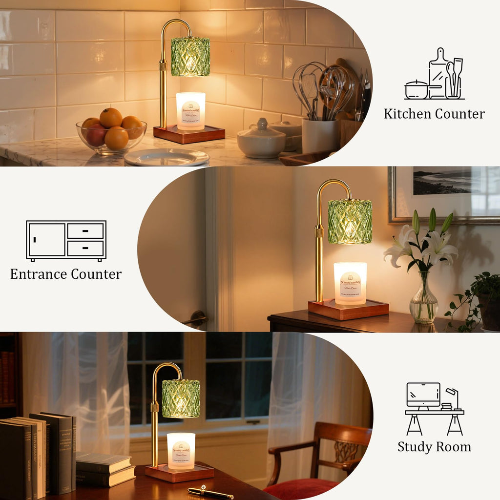 Candle Warmer Lamp with Timer,Wax Melt Warmer Birthday Gifts for Women