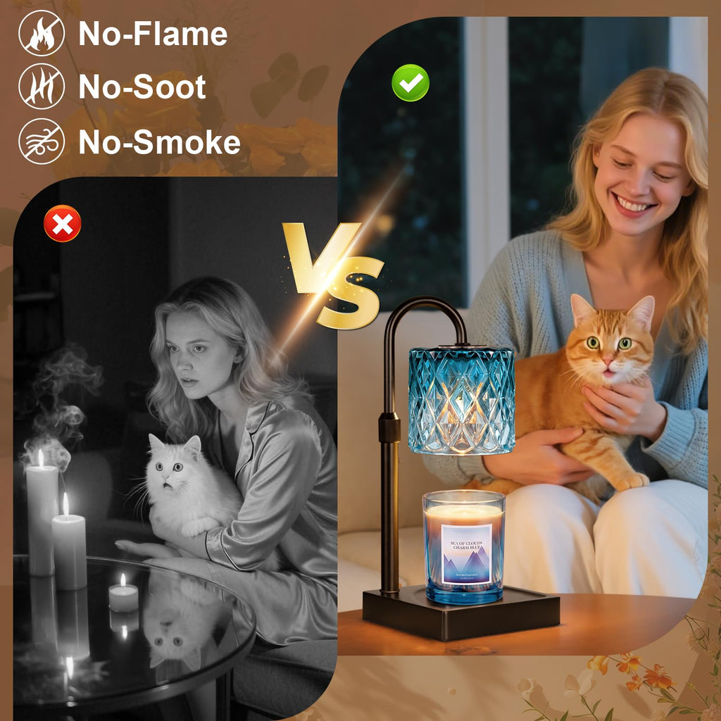 Candle Warmer Lamp with Timer,Wax Melt Warmer Birthday Gifts for Women