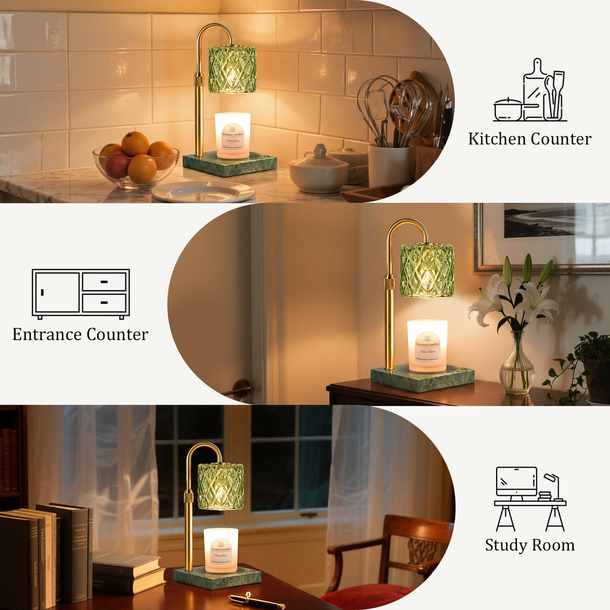 Candle Warmer Lamp with Timer,Wax Melt Warmer Birthday Gifts for Women