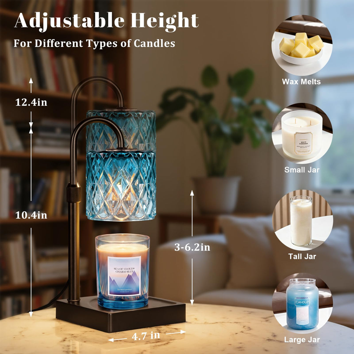Candle Warmer Lamp with Timer,Wax Melt Warmer Birthday Gifts for Women
