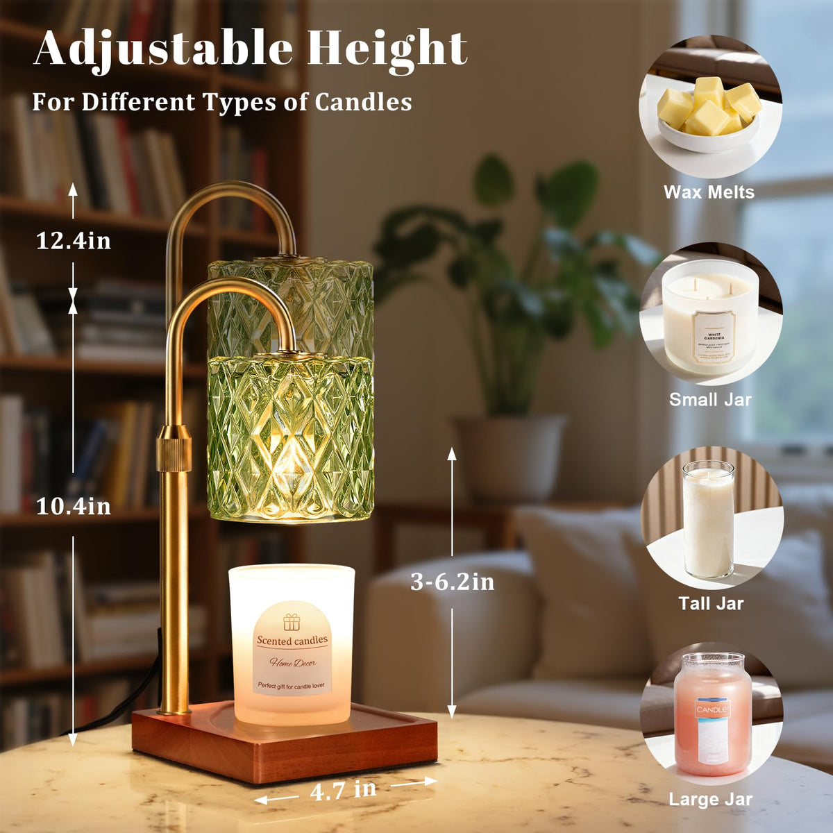 Candle Warmer Lamp with Timer,Wax Melt Warmer Birthday Gifts for Women