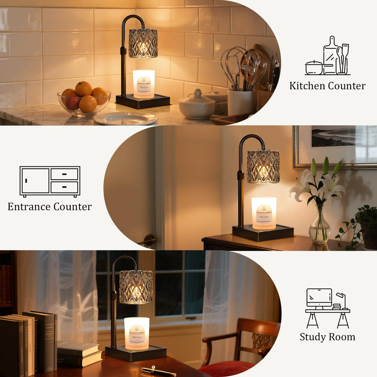 Candle Warmer Lamp with Timer,Wax Melt Warmer Birthday Gifts for Women