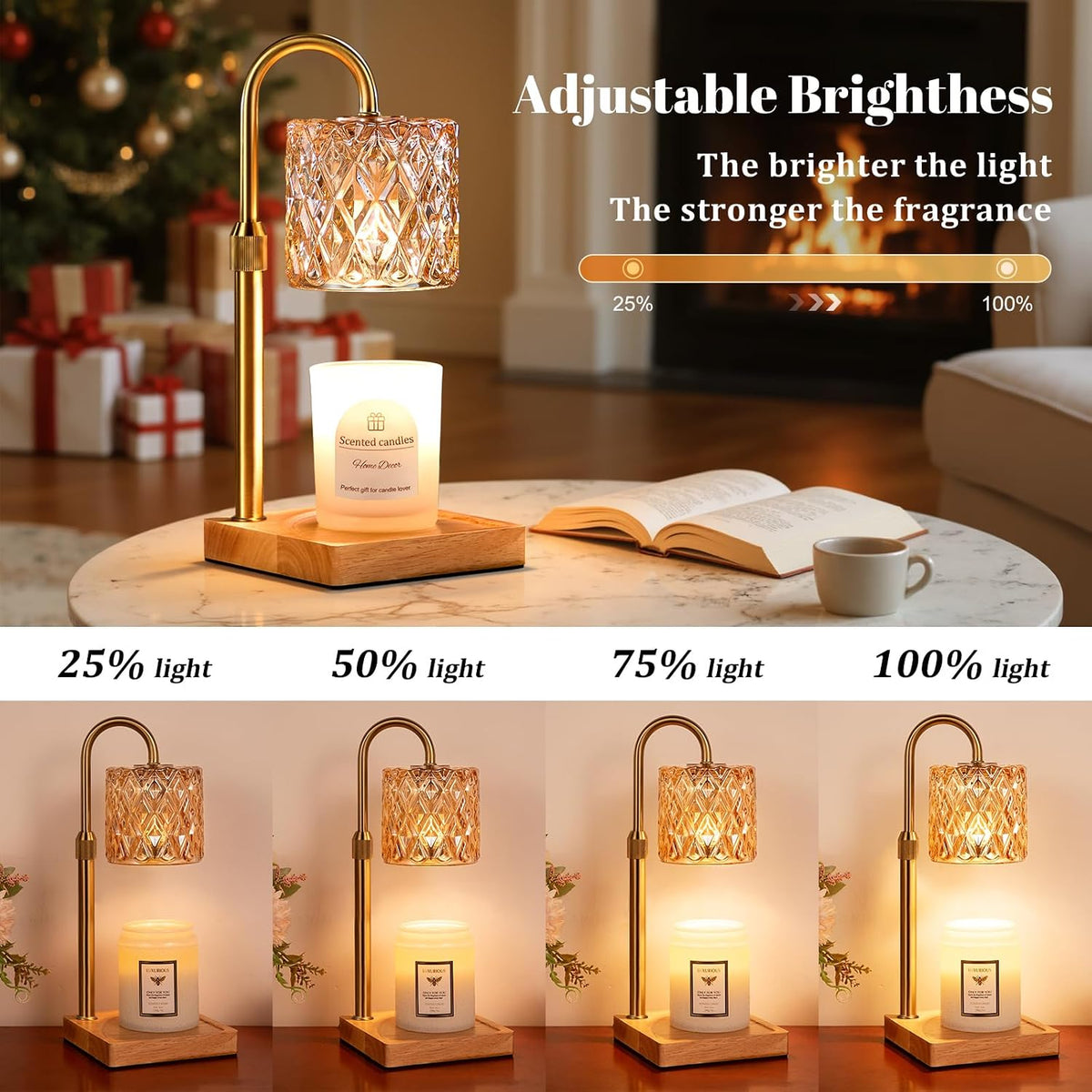 Candle Warmer Lamp with Timer,Wax Melt Warmer Birthday Gifts for Women