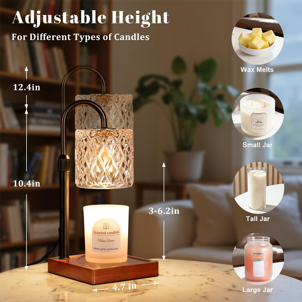 Candle Warmer Lamp with Timer,Wax Melt Warmer Birthday Gifts for Women