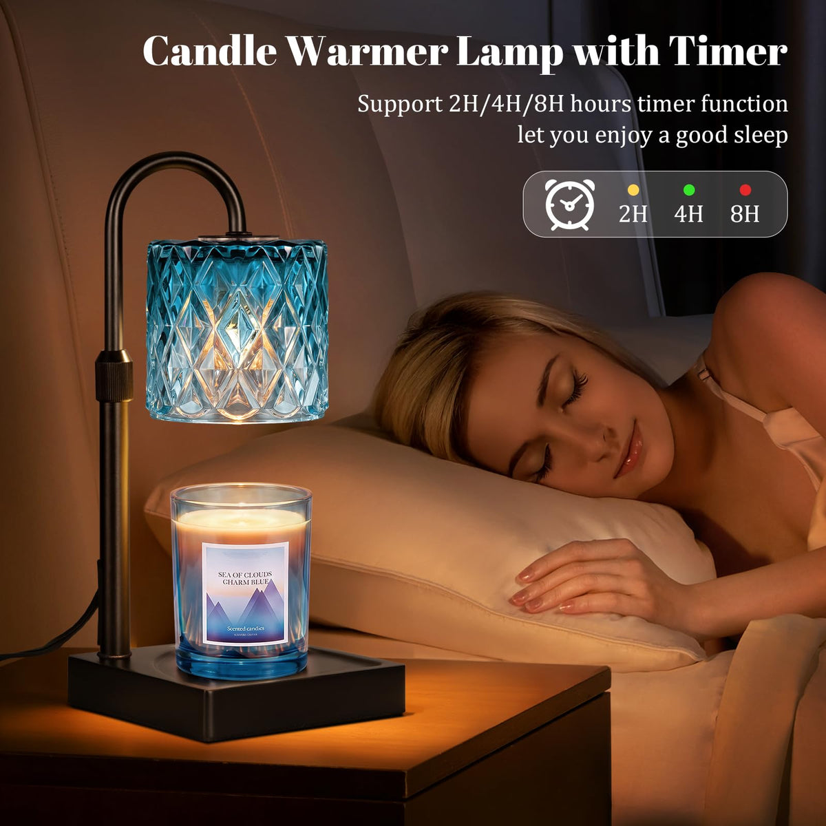 Candle Warmer Lamp with Timer,Wax Melt Warmer Birthday Gifts for Women