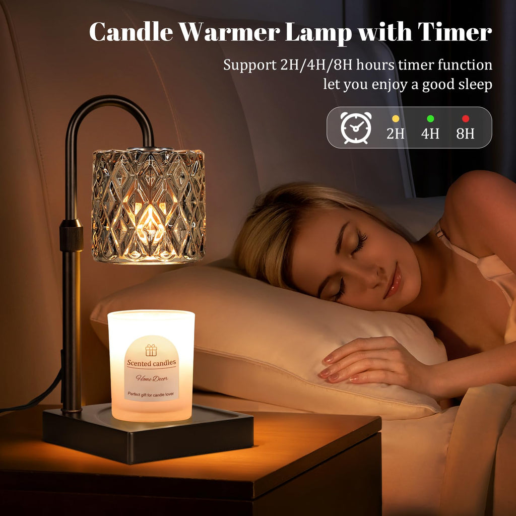 Candle Warmer Lamp with Timer,Wax Melt Warmer Birthday Gifts for Women