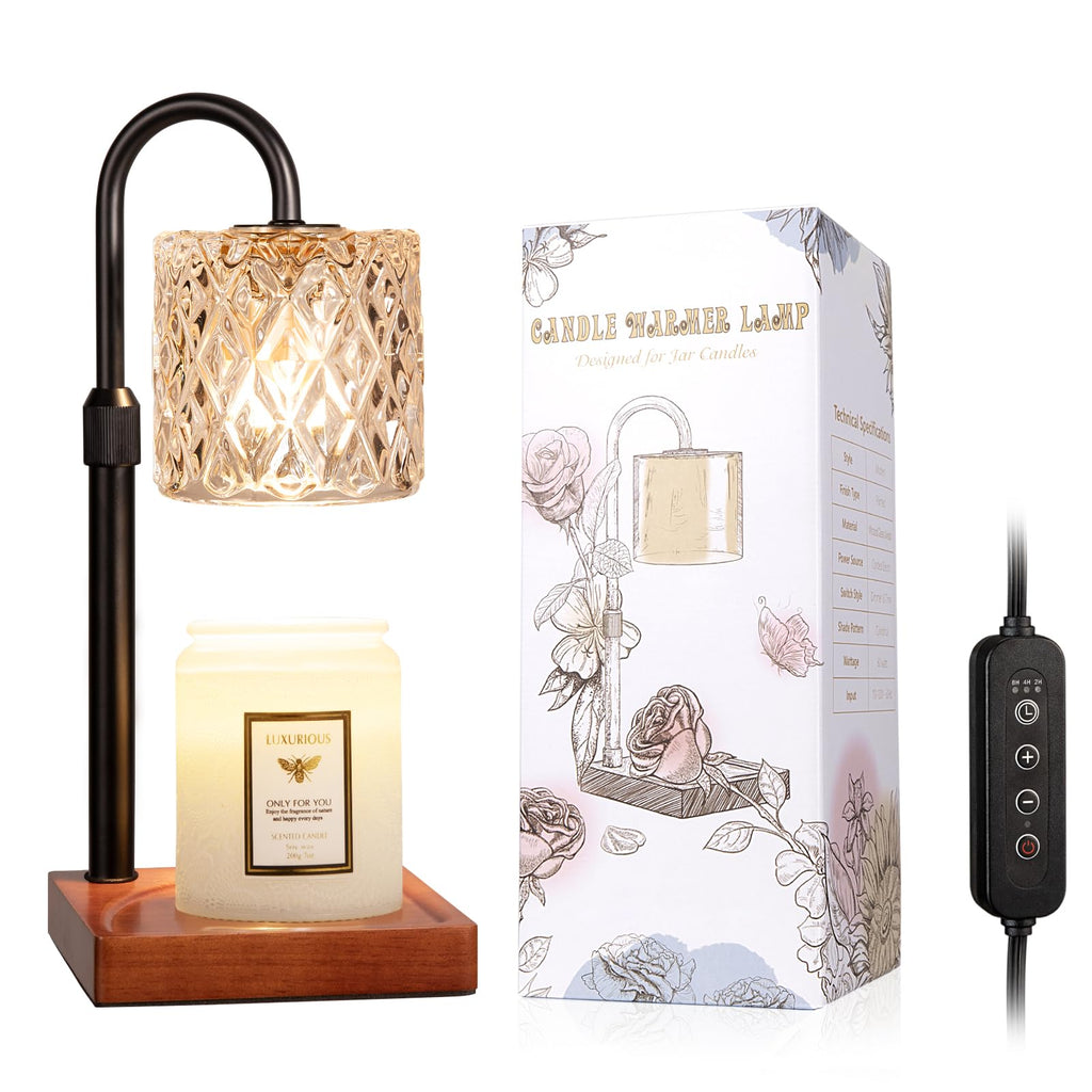 Candle Warmer Lamp with Timer,Wax Melt Warmer Birthday Gifts for Women