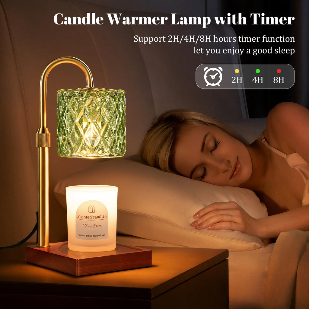 Candle Warmer Lamp with Timer,Wax Melt Warmer Birthday Gifts for Women
