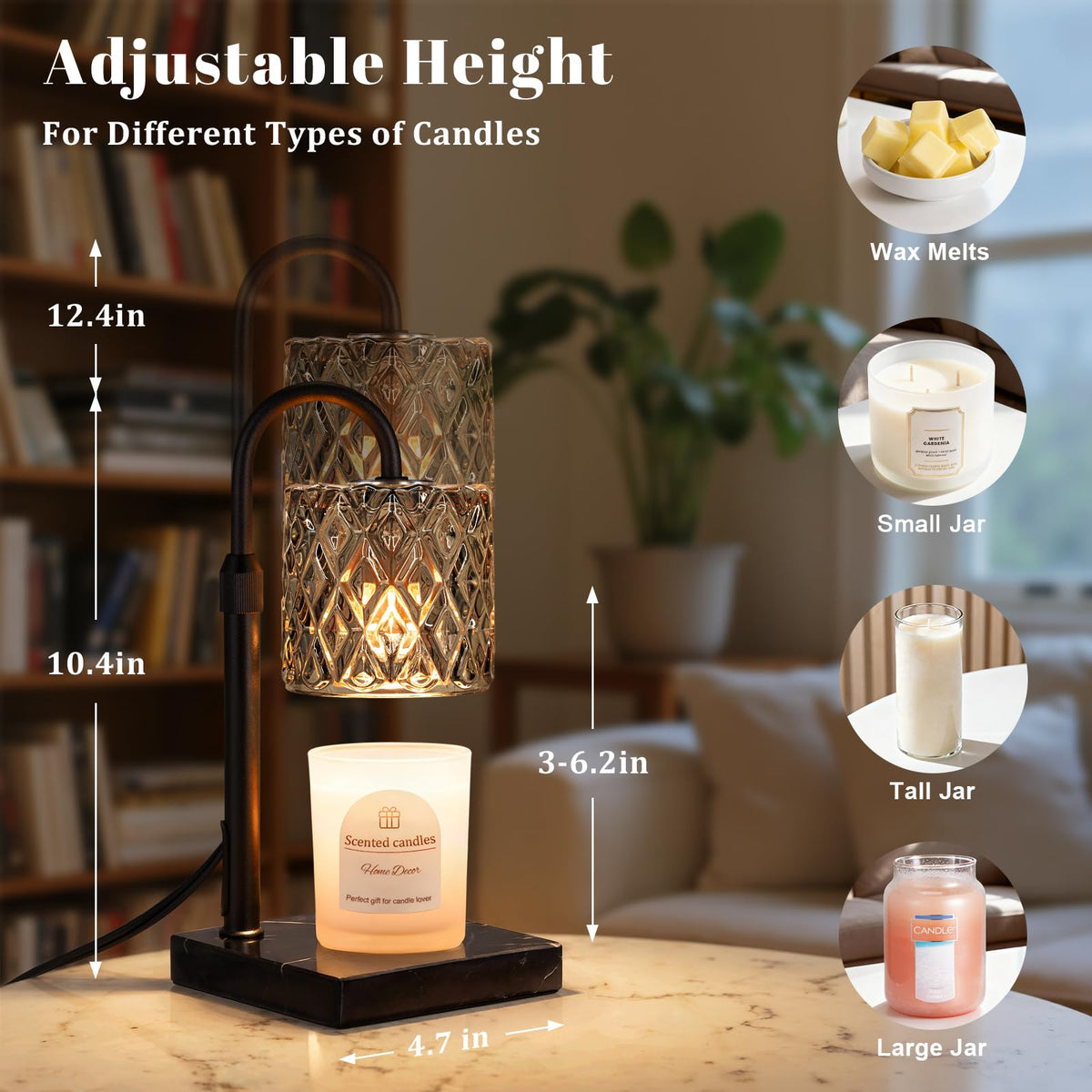 Candle Warmer Lamp with Timer,Wax Melt Warmer Birthday Gifts for Women