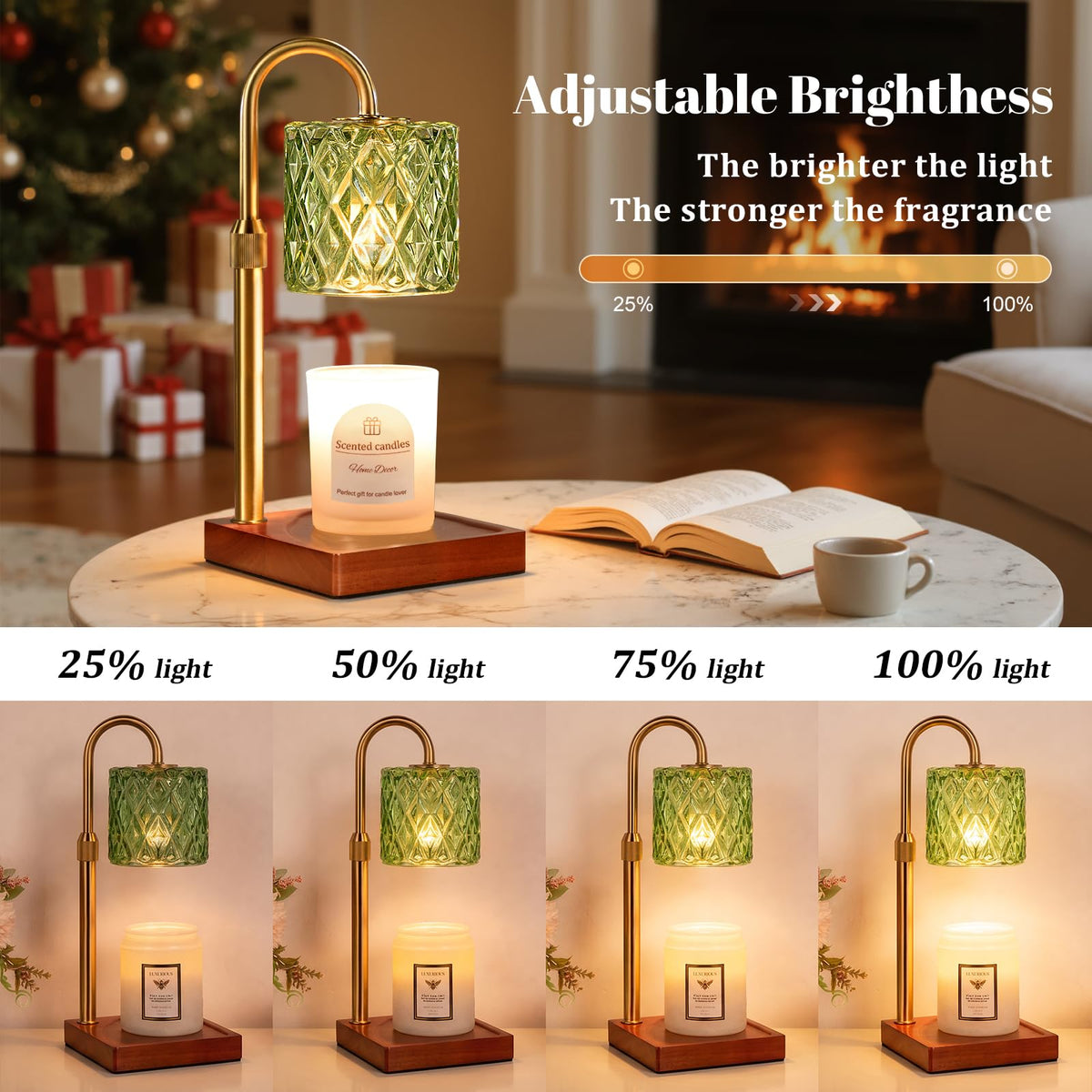 Candle Warmer Lamp with Timer,Wax Melt Warmer Birthday Gifts for Women