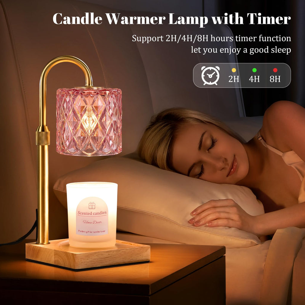 Candle Warmer Lamp with Timer,Wax Melt Warmer Birthday Gifts for Women
