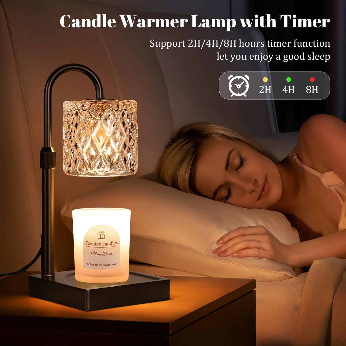 Candle Warmer Lamp with Timer,Wax Melt Warmer Birthday Gifts for Women
