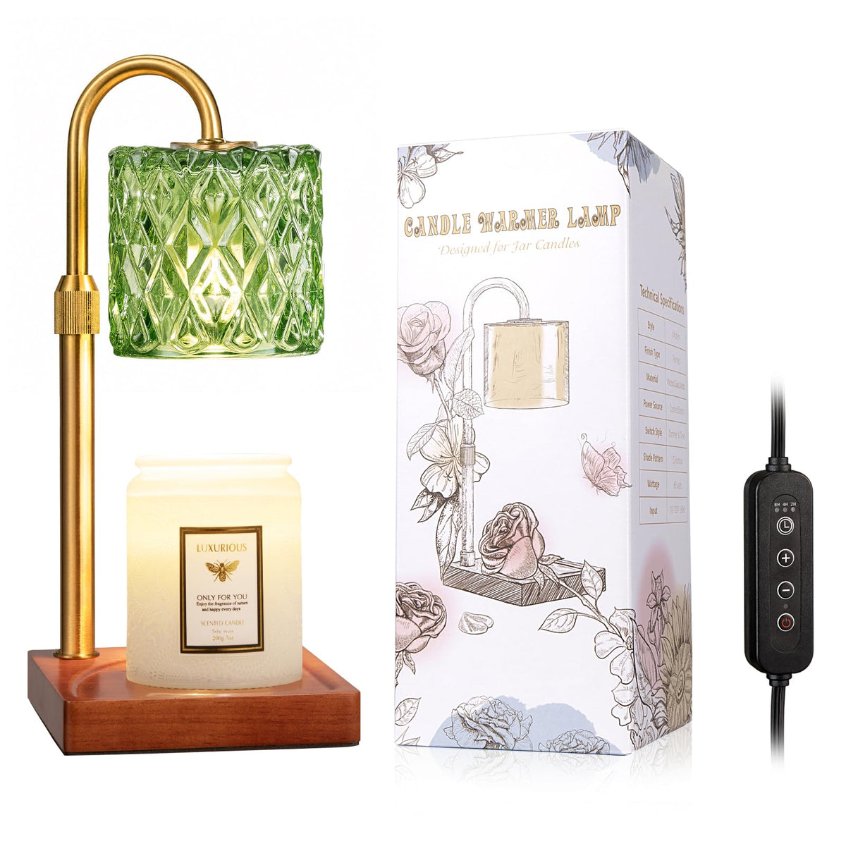 Candle Warmer Lamp with Timer,Wax Melt Warmer Birthday Gifts for Women