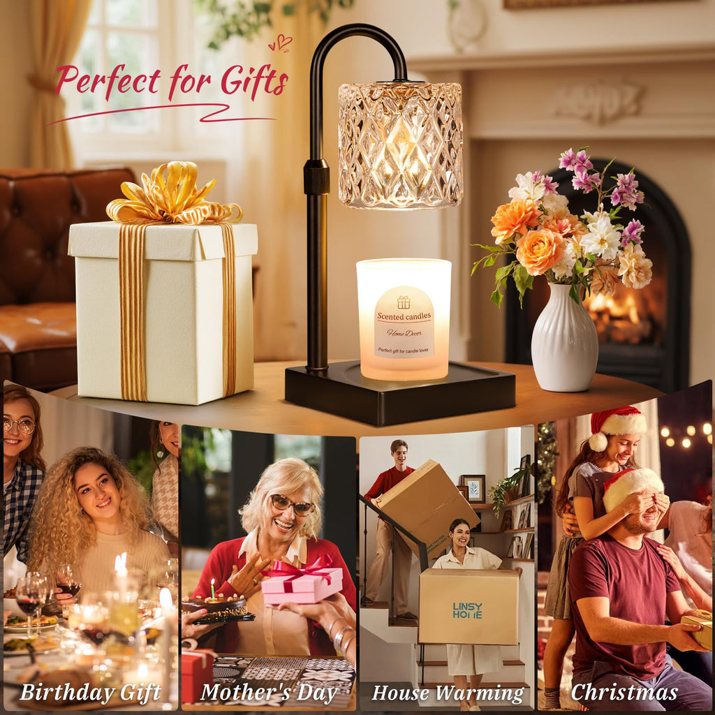 Candle Warmer Lamp with Timer,Wax Melt Warmer Birthday Gifts for Women