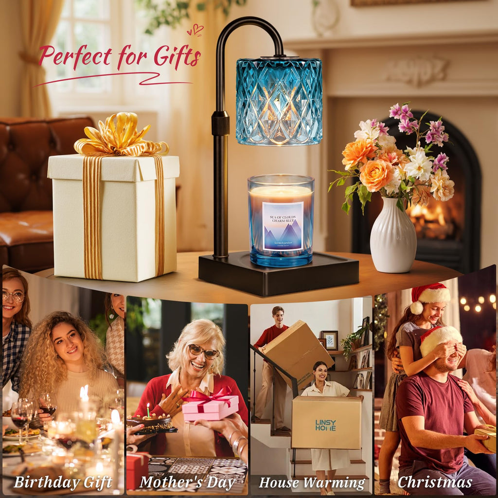 Candle Warmer Lamp with Timer,Wax Melt Warmer Birthday Gifts for Women