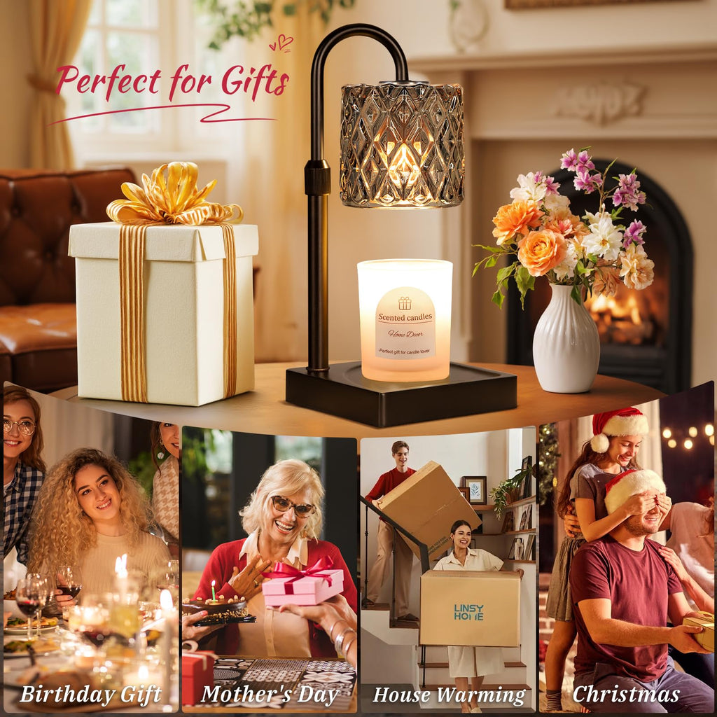 Candle Warmer Lamp with Timer,Wax Melt Warmer Birthday Gifts for Women