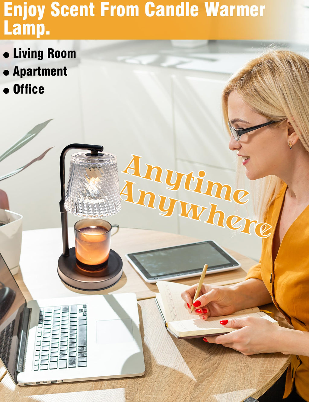 Candle Warmer Lamp with Timer Dimmer - Birthday Gifts for Women Men