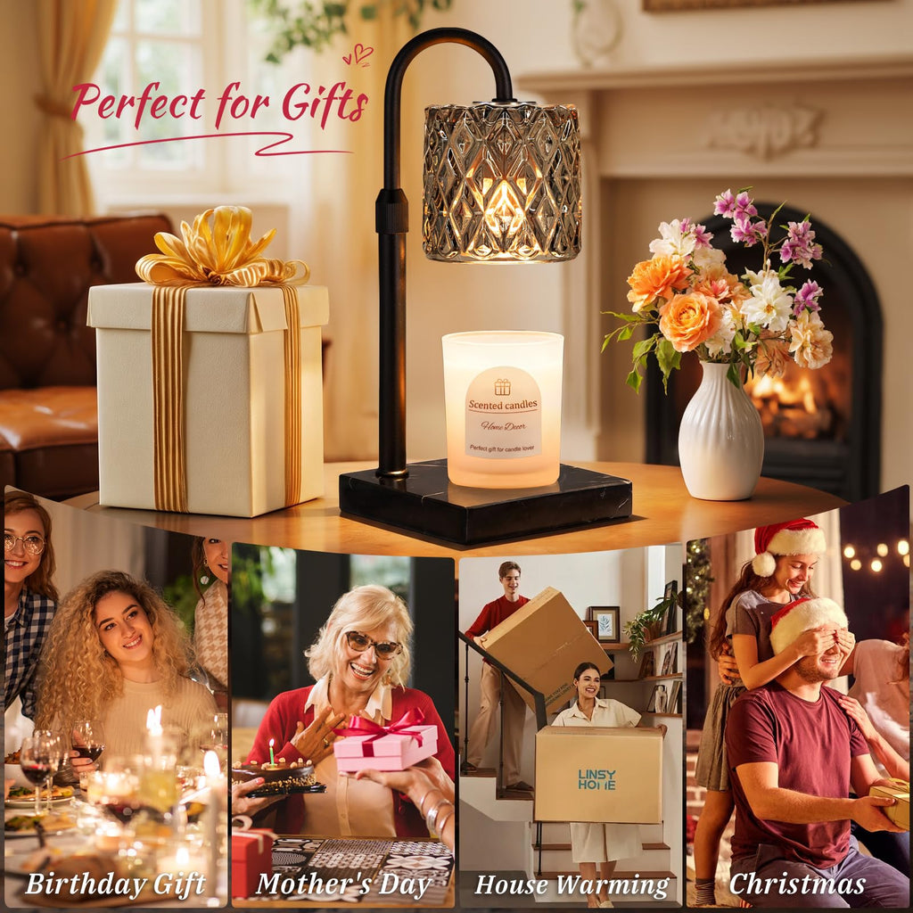 Candle Warmer Lamp with Timer,Wax Melt Warmer Birthday Gifts for Women