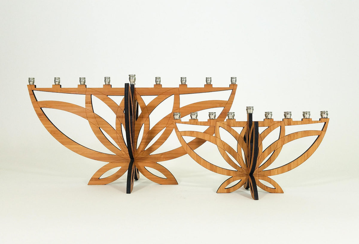 Mini Lotus Flower Menorah